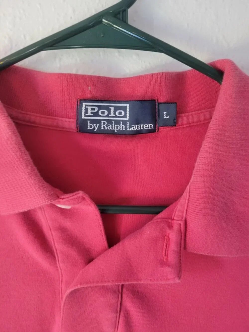Polo Ralph Lauren Polo Shirt Men's Large Red Short Sleeve Classic Fit